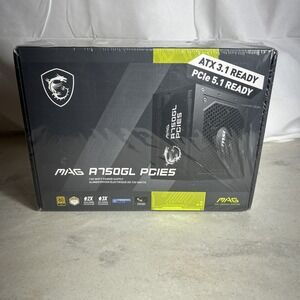 MSI MAG A750GL PCIE5 750 Watt 80 Plus Gold ATX Fully Modular Power Supply - ATX